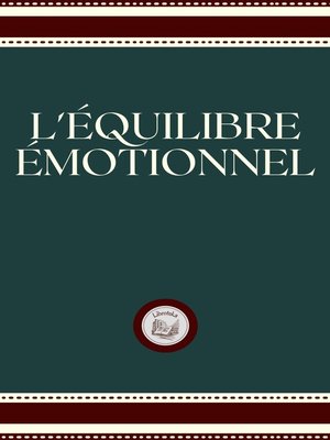 cover image of L' ÉQUILIBRE ÉMOTIONNEL